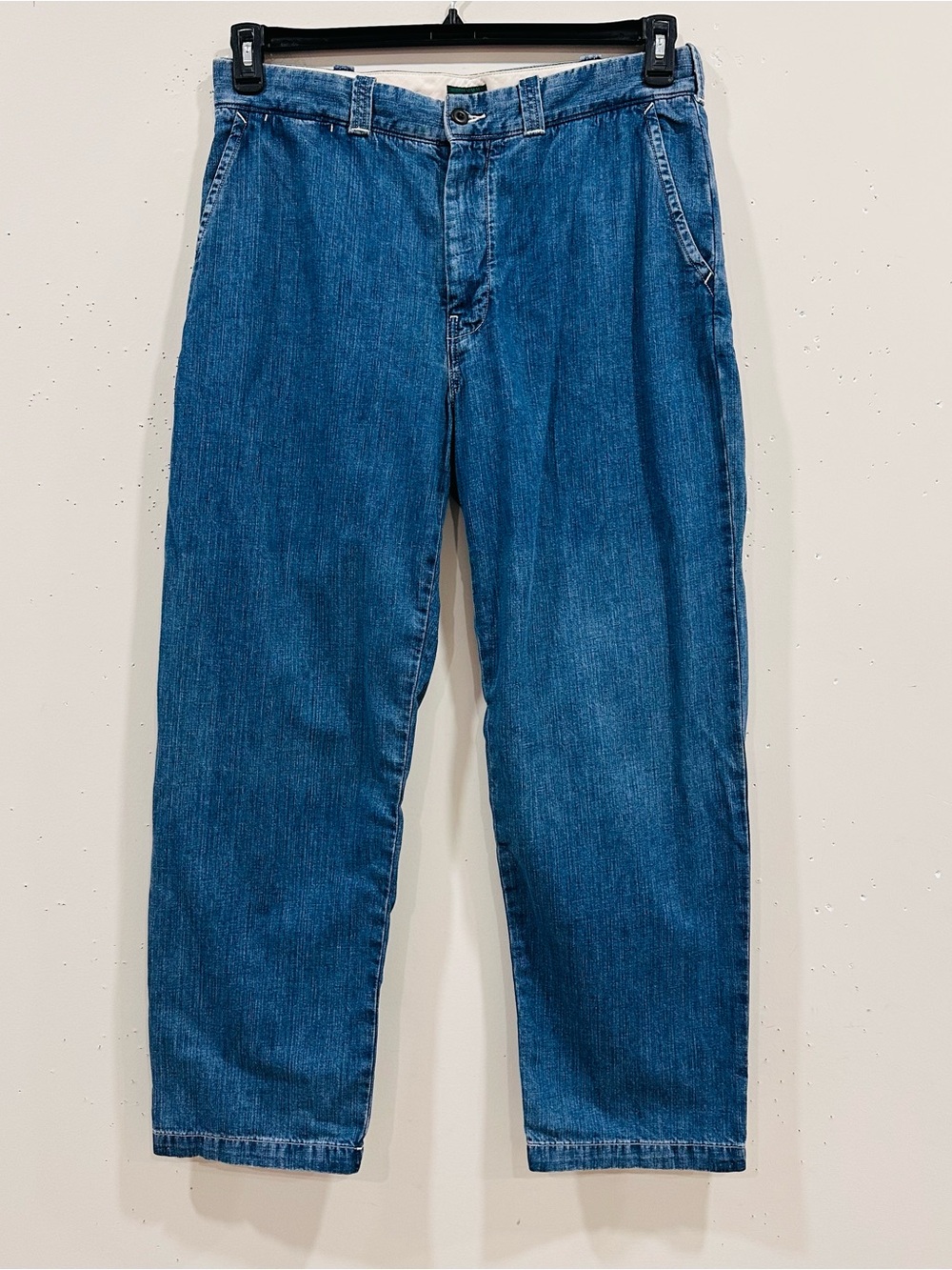 J.Crew Men's Classic Trouser Denim Blue Jeans Pants Size 34x30 Medium Wash NWT